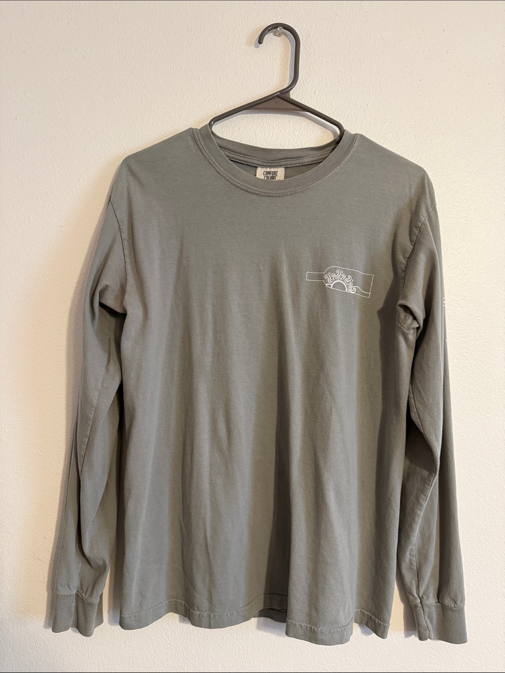Long Sleeve Men's Tee - Comfort Colors Sunset Winery